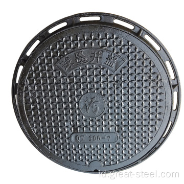 Penutupan manhole besi ulet EN124 D400 E600